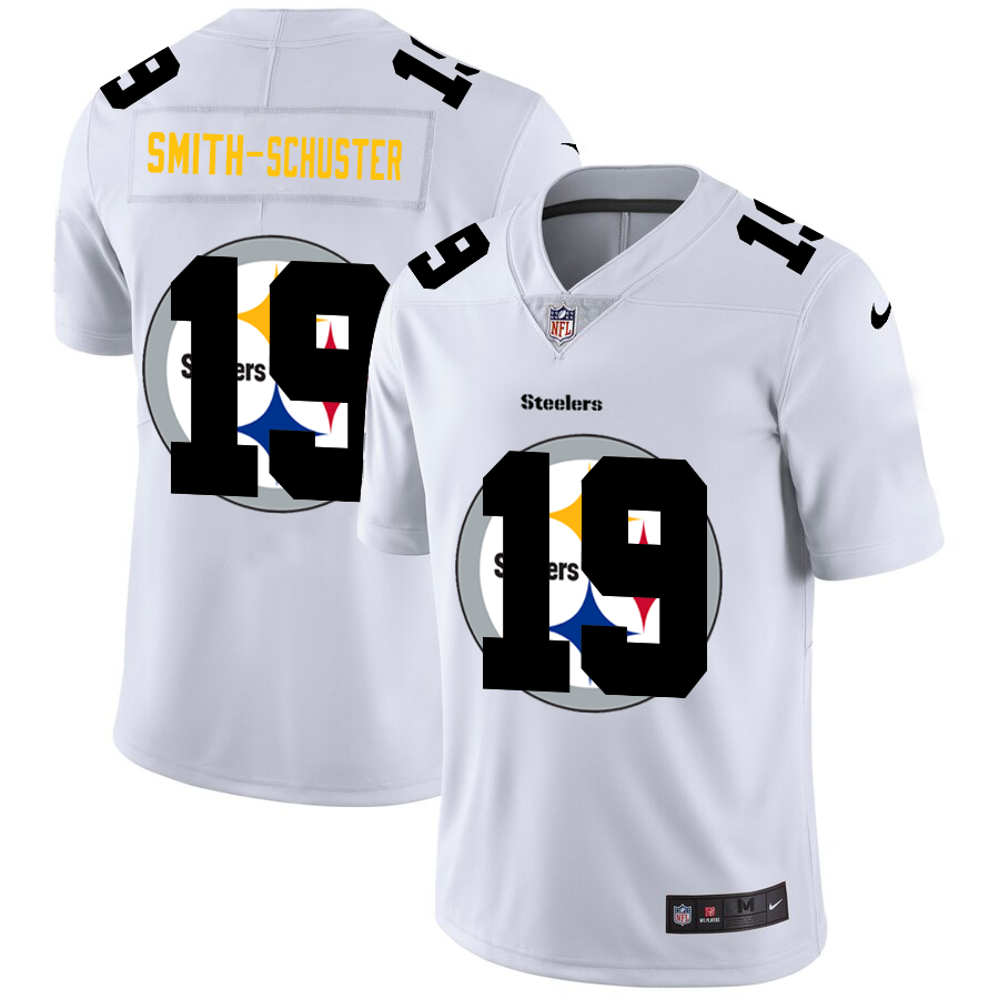 2020 New Men Pittsburgh Steelers #19 Smith-schuster white  Limited NFL Nike jerseys->tennessee titans->NFL Jersey